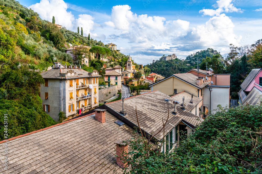 Roof top view of the italian village Portofino, Liguria, Italy Roof top view of the italian village Portofino, Liguria, Italy