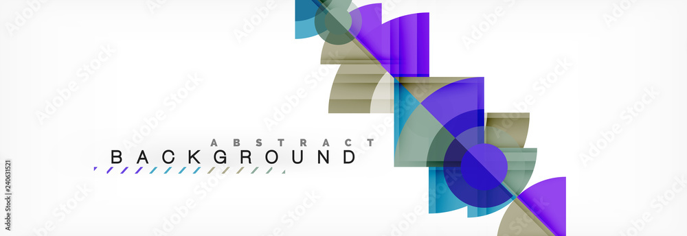 Trendy circles composition geometric background Trendy circles composition geometric background