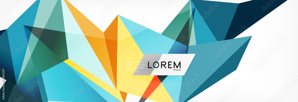 Mosaic triangular low poly style abstract geometric background. Polygonal vector. Abstract white bright technology design. Mosaic triangular low poly style abstract geometric background. Polygonal vector. Abstract white bright technology design.