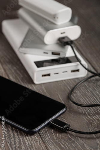 Phone charging via power bank