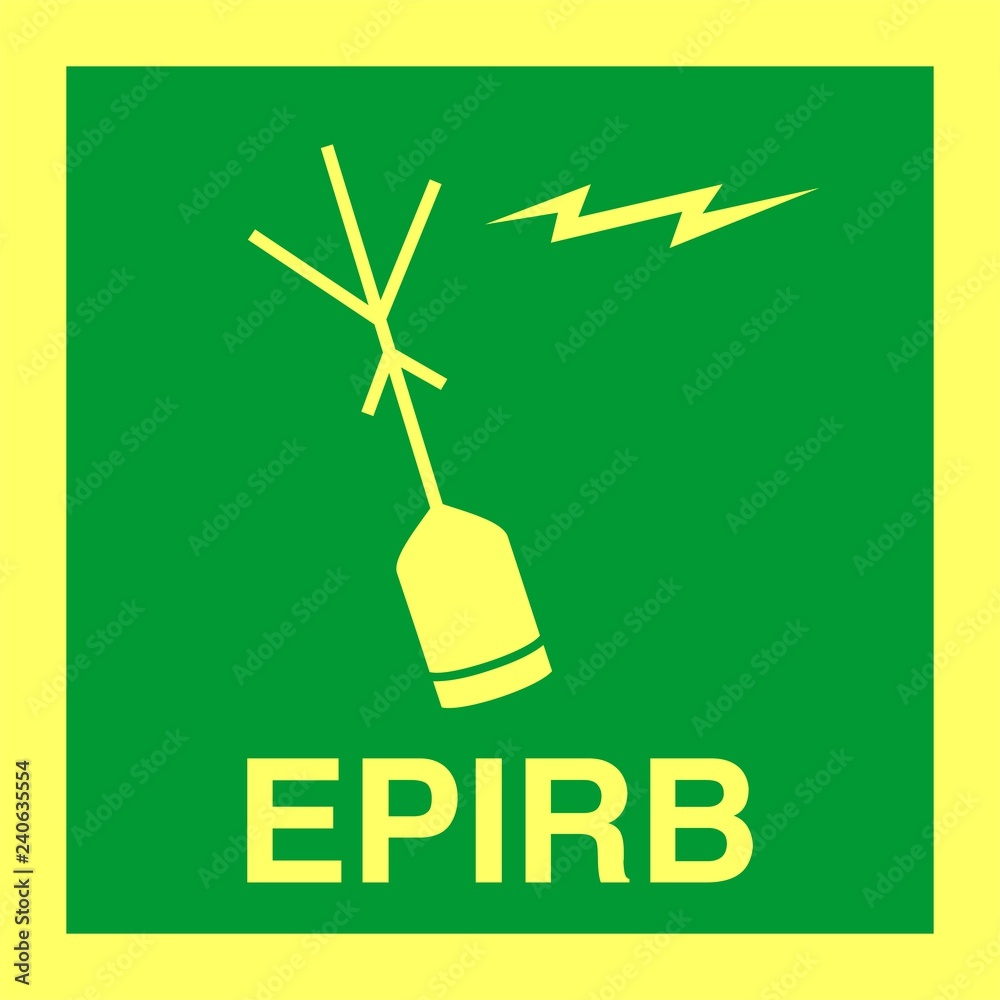 IMO IMPA SOLAS SIGN EPIRB EMERGENCY EVACUATION Stock Vector Adobe Stock