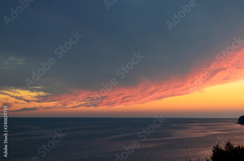 Sunset cliff baltic sea © zetat