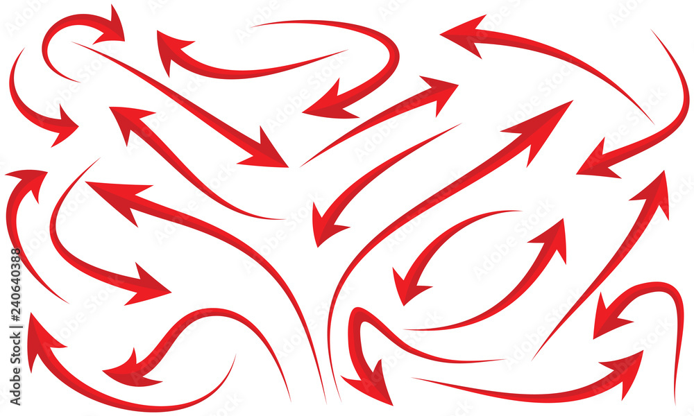 comic speech bubbles doodle set arrows