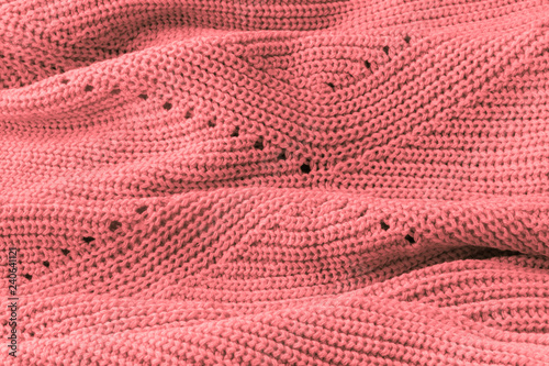 Coral knitting texture background