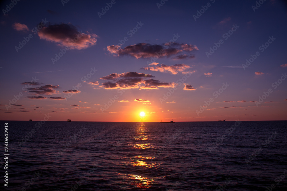 sunrise in the sea sunrise in the sea