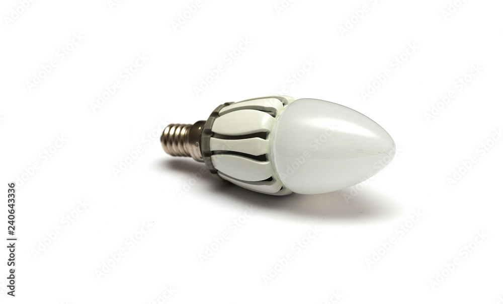luminescent light bulb, two pin, isolated on white background. luminescent light bulb, two pin, isolated on white background.