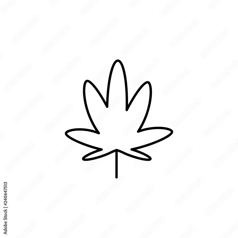 marijuana outline icon. Can be used for web, logo, mobile app, UI, UX marijuana outline icon. Can be used for web, logo, mobile app, UI, UX