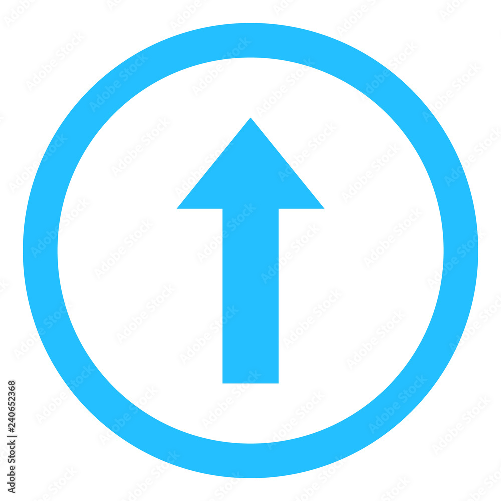 Rounded arrow up vector illustration on a white background. An isolated flat icon illustration of rounded arrow up with nobody. Rounded arrow up vector illustration on a white background. An isolated flat icon illustration of rounded arrow up with nobody.