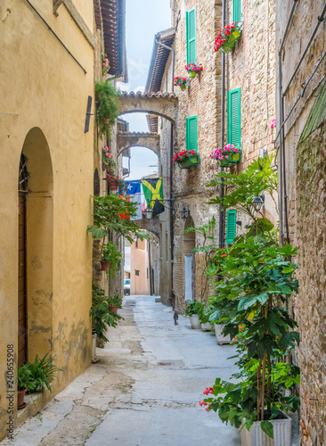 Scenic sight in Bevagna, ancient town in the Province of Perugia, Umbria, central Italy. © e55evu
