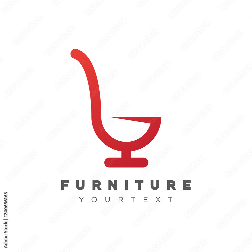 Obraz premium furniture logo design