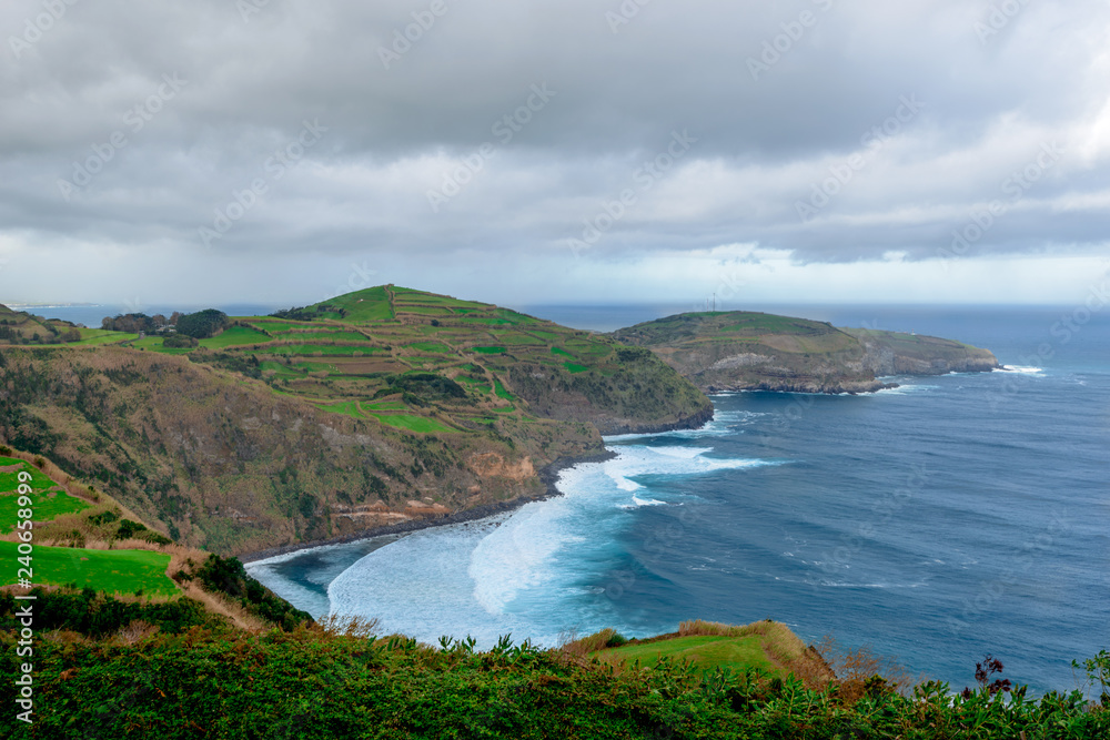 Beautiful View over Atlantic Ocean, Azores