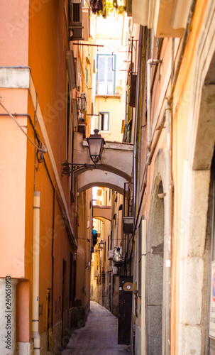 narrow street in salerno 