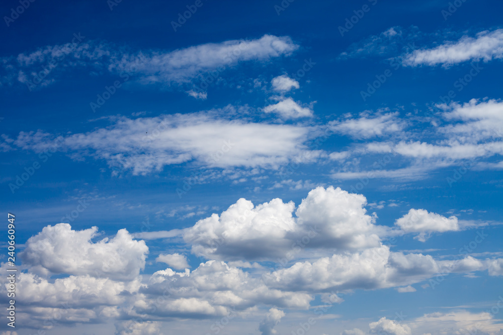 Beautiful sky with fluffy clouds Beautiful sky with fluffy clouds