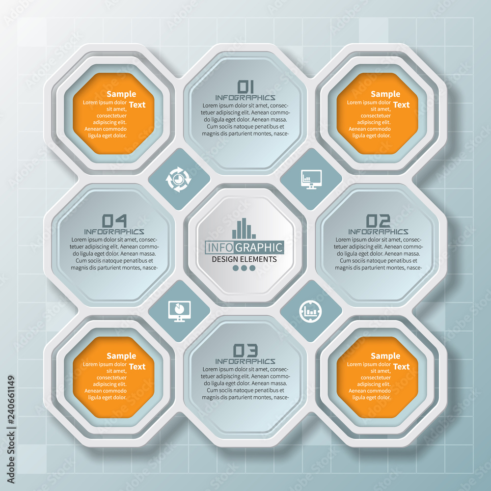 Abstract 3D Paper Infographics. Business template .Vector illustration Abstract 3D Paper Infographics. Business template .Vector illustration