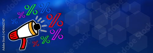 Bild auf Leinwand Concept of discount announcement
