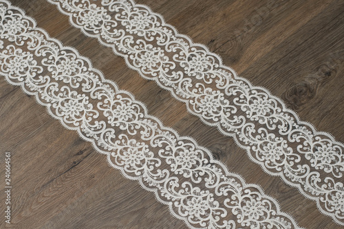 a background image of ivory-colored lace cloth