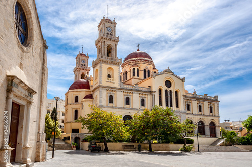 Agios Minas (Saint Minas) Cathedral, Heraklion, Crete island, Greece photo