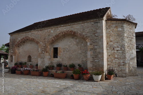 The beautiful Orthodox Moni Amasgou monastery in Cyprus photo