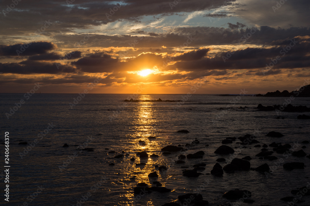 Dramatic clouds with the setting sun near Punta de Mita, Bucerias, Mexico Dramatic clouds with the setting sun near Punta de Mita, Bucerias, Mexico