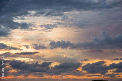 Dramatic cloud formations at sunset near Punta de Mita, near Bucerias Mexico