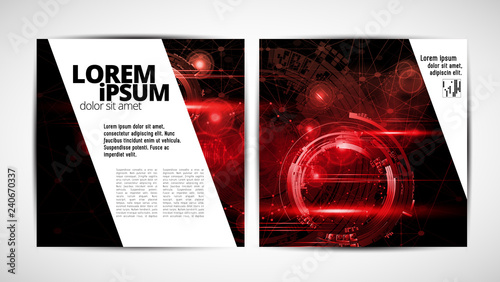Graphics brochures design templates, vector 
