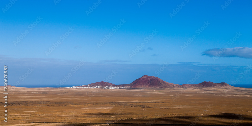 panoramic view of the island of lanzarote panoramic view of the island of lanzarote