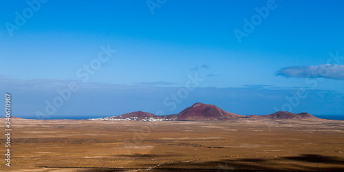 panoramic view of the island of lanzarote