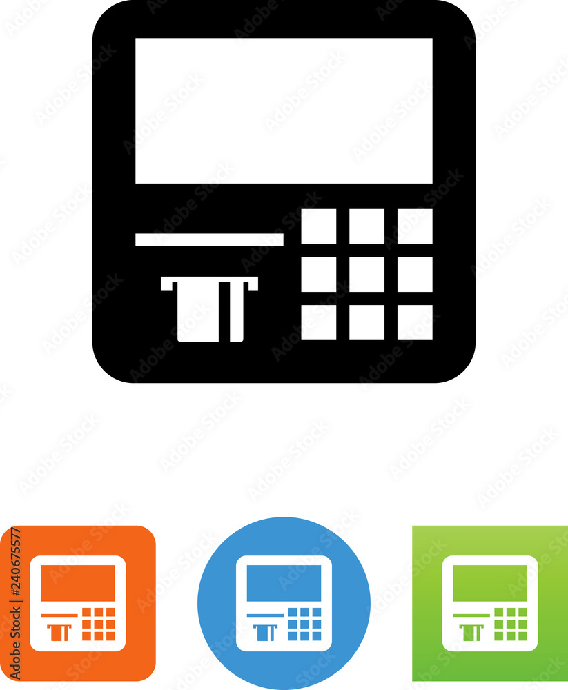 ATM Icon - Illustration ATM Icon - Illustration