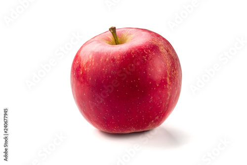 Fresh red apple isolated on white. With clipping path