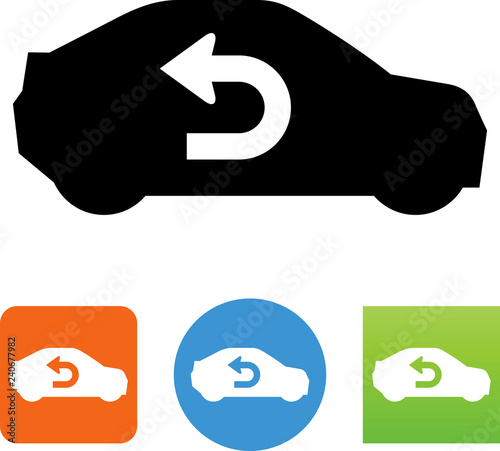 Auto Air Circulation Icon - Illustration photo