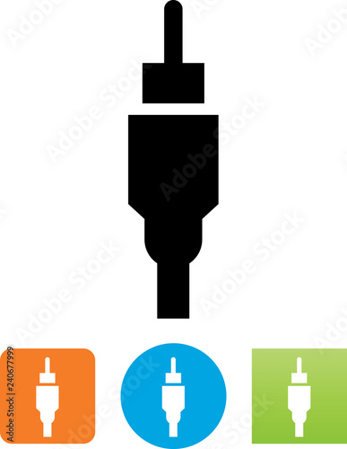 AV Connector Icon - Illustration