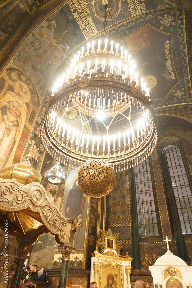 Obraz premium Interior of St. Vladimir's Cathedral in Kiev, Ukraine