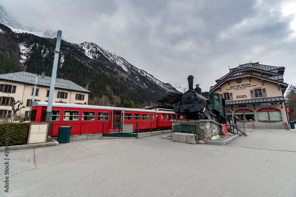 Train station in Chamonix, France