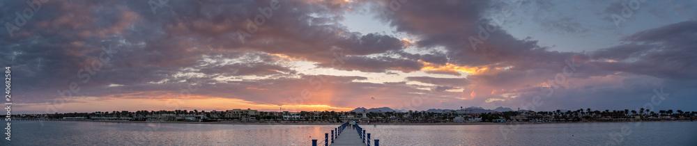 Sunset, the shore of the Red Sea Sunset, the shore of the Red Sea
