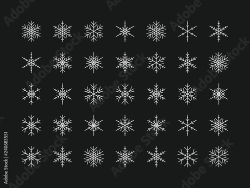 35 Einzigartige Schneeflocken