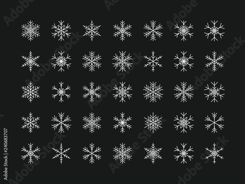 35 Einzigartige Schneeflocken