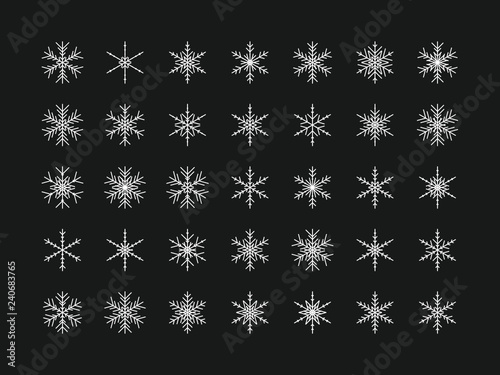 35 Einzigartige Schneeflocken