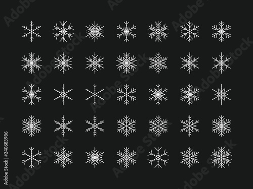 35 Einzigartige Schneeflocken
