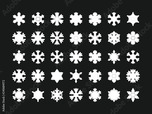 35 Einzigartige Schneeflocken