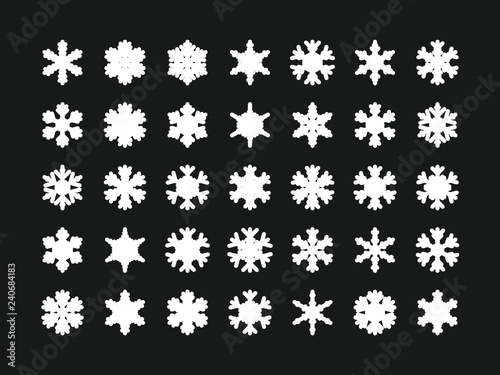 35 Einzigartige Schneeflocken