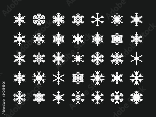 35 Einzigartige Schneeflocken