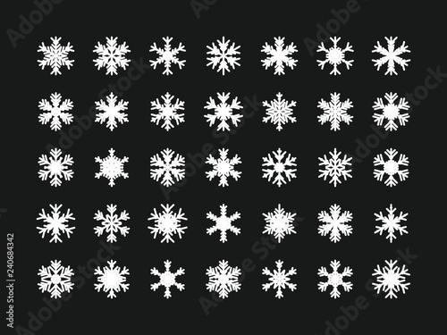 35 Einzigartige Schneeflocken