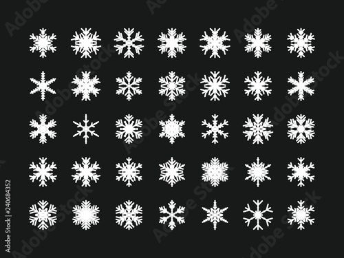 35 Einzigartige Schneeflocken