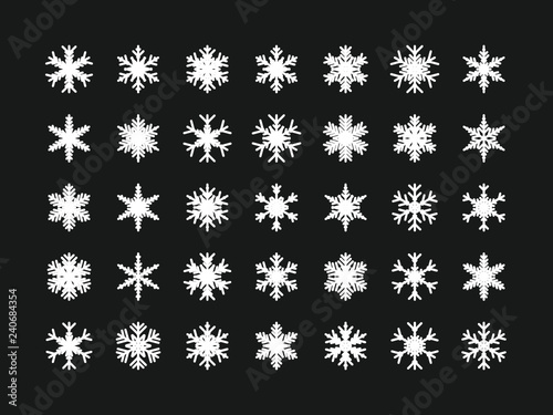 35 Einzigartige Schneeflocken