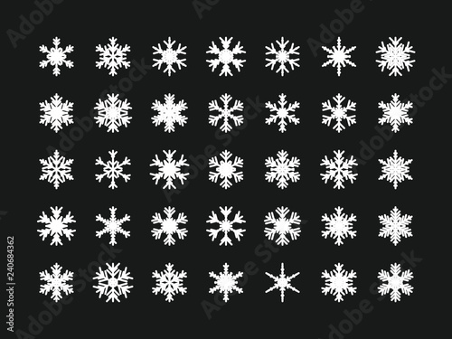35 Einzigartige Schneeflocken