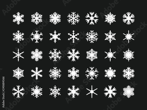 35 Einzigartige Schneeflocken