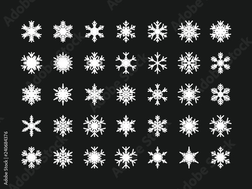35 Einzigartige Schneeflocken