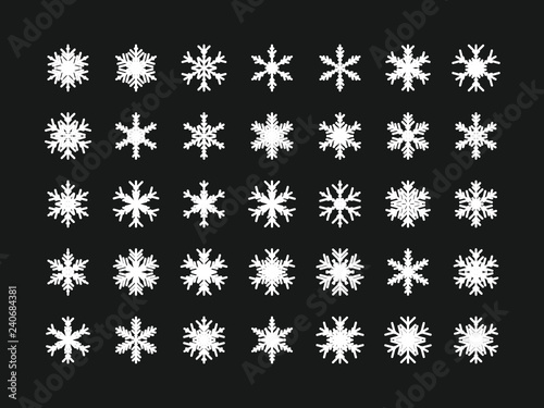 35 Einzigartige Schneeflocken