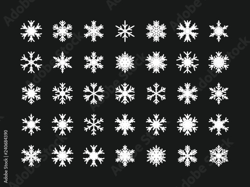35 Einzigartige Schneeflocken