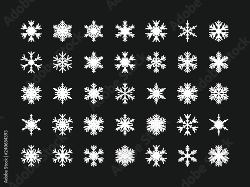 35 Einzigartige Schneeflocken